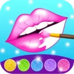 Logo of Glitter Lips with Makeup android Application 